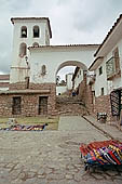 Chinchero, the colonial church erected on Incan walls 